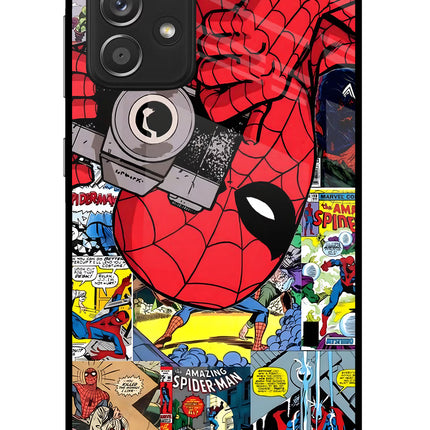Spider Man Samsung A52/A52s 5G Glass Case Back Cover by Casekaro