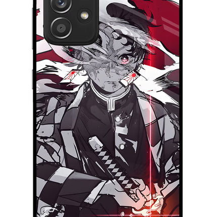 Demon Slayer Samsung A52/A52s 5G Glass Case Back Cover by Casekaro