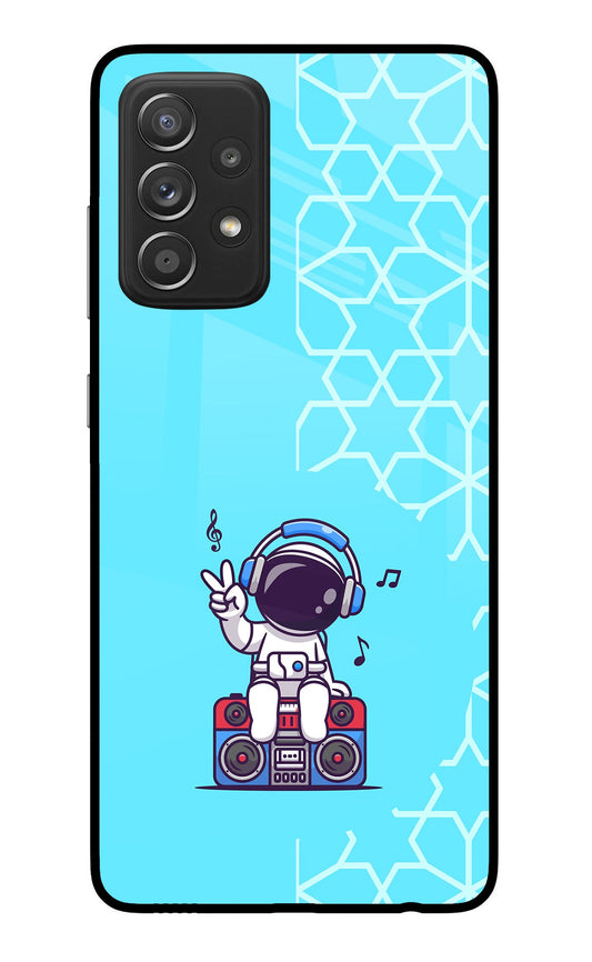Cute Astronaut Chilling Samsung A52/A52s 5G Glass Case