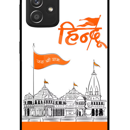 Jai Shree Ram Hindu Samsung A52/A52s 5G Glass Case Back Cover by Casekaro