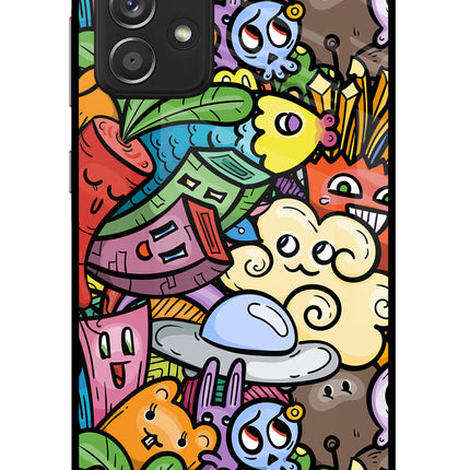 Veggie Doodle Samsung A52/A52s 5G Glass Case