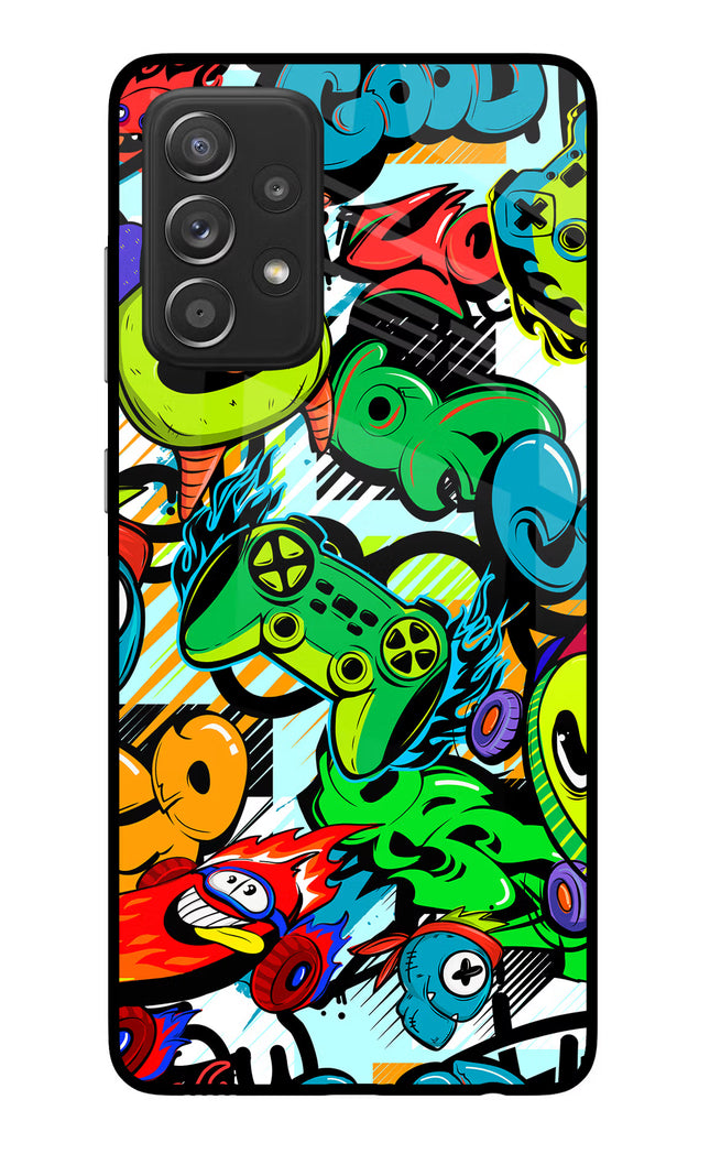 Game Doodle Samsung A52/A52s 5G Glass Case