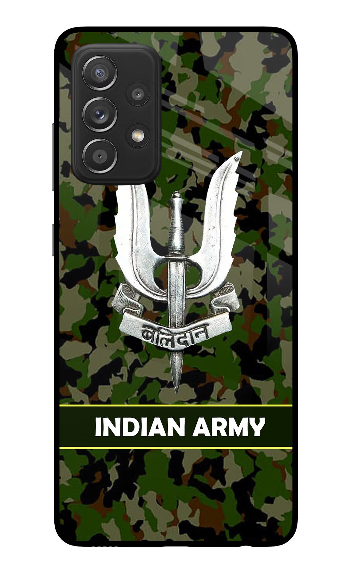 Balidan Indian Logo Samsung A52/A52s 5G Glass Case Back Cover by Casekaro