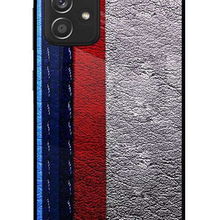 BMW Stripes Samsung A52/A52s 5G Glass Case Back Cover by Casekaro