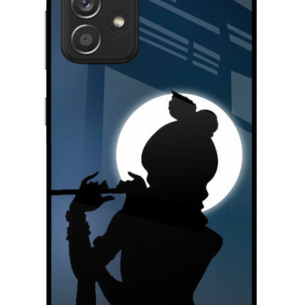 Shri Krishna Silhouette Samsung A52/A52s 5G Glass Case Back Cover by Casekaro