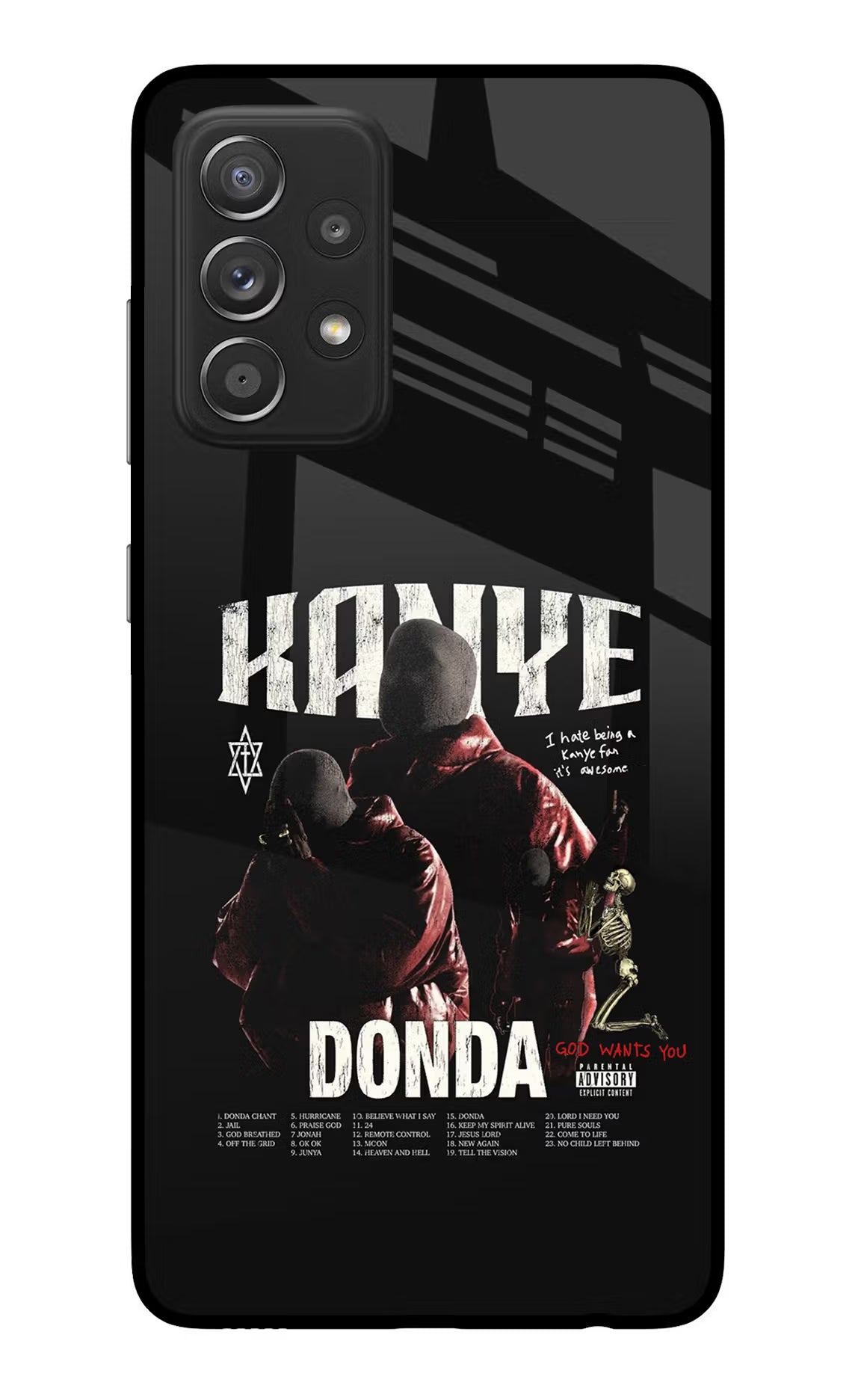Donda Kanye West Samsung A52/A52s 5G Glass Case Back Cover by Casekaro