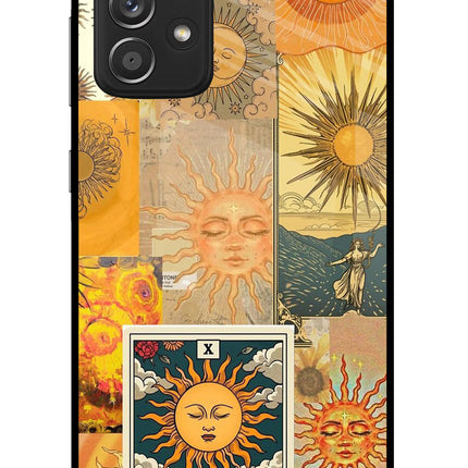 Sun Samsung A52/A52s 5G Glass Case Back Cover by Casekaro