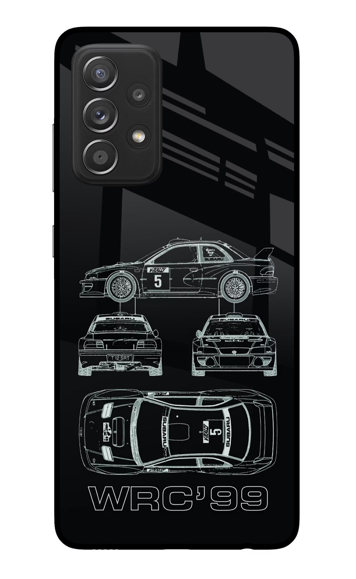WRC'99 Samsung A52/A52s 5G Glass Case Back Cover by Casekaro