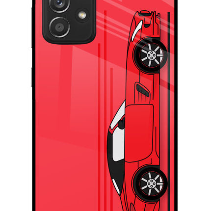 Red Velocity Samsung A52/A52s 5G Glass Case Back Cover by Casekaro
