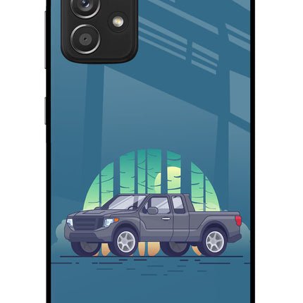 Retro Garage Vibe Samsung A52/A52s 5G Glass Case Back Cover by Casekaro