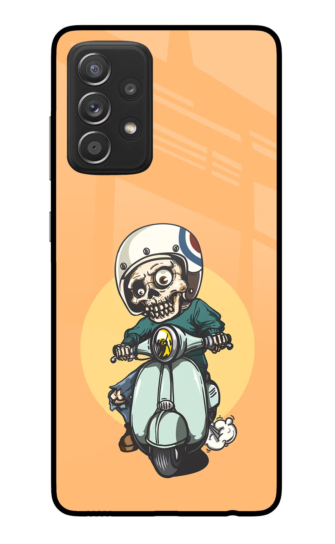 Undead Biker Samsung A52/A52s 5G Glass Case Back Cover by Casekaro