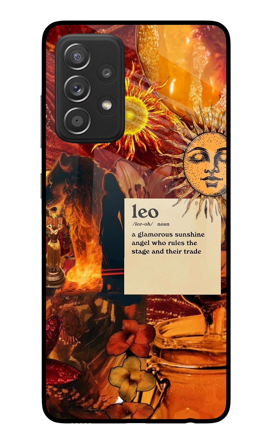 Leo Zodiac Samsung A52/A52s 5G Glass Case