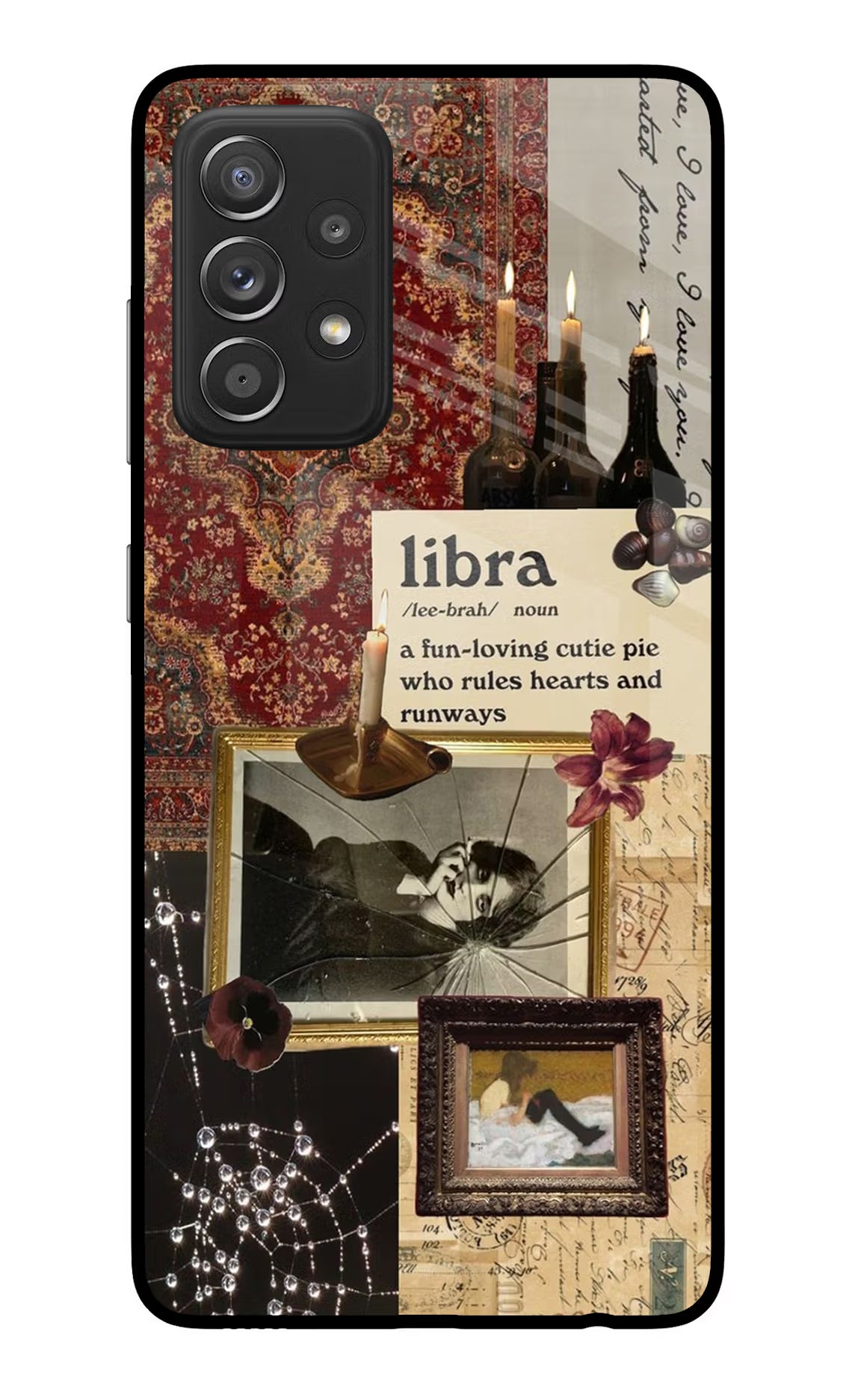 Libra Zodiac Samsung A52/A52s 5G Glass Case Back Cover by Casekaro