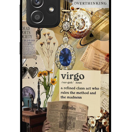 Virgo Zodiac Samsung A52/A52s 5G Glass Case Back Cover by Casekaro