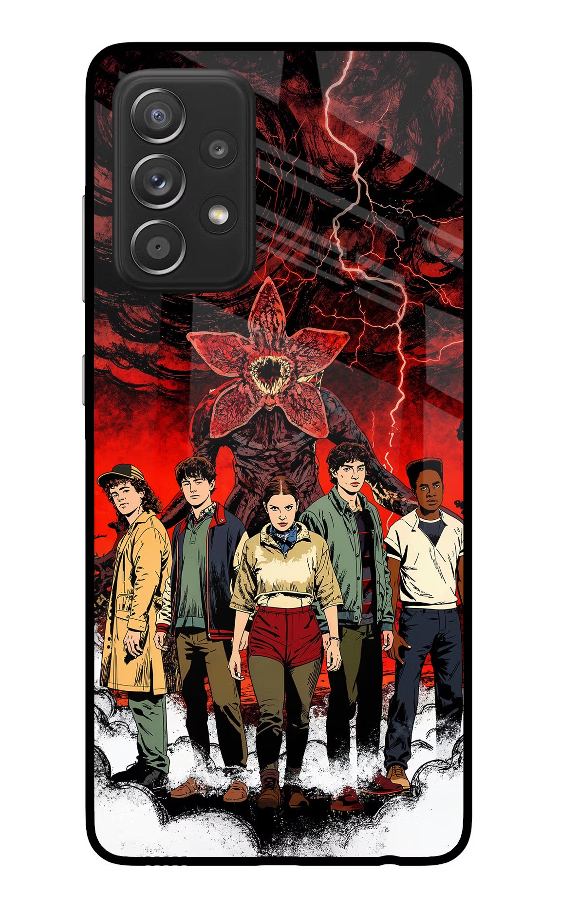 Ordinary Things Characters Samsung A52/A52s 5G Glass Case Back Cover by Casekaro