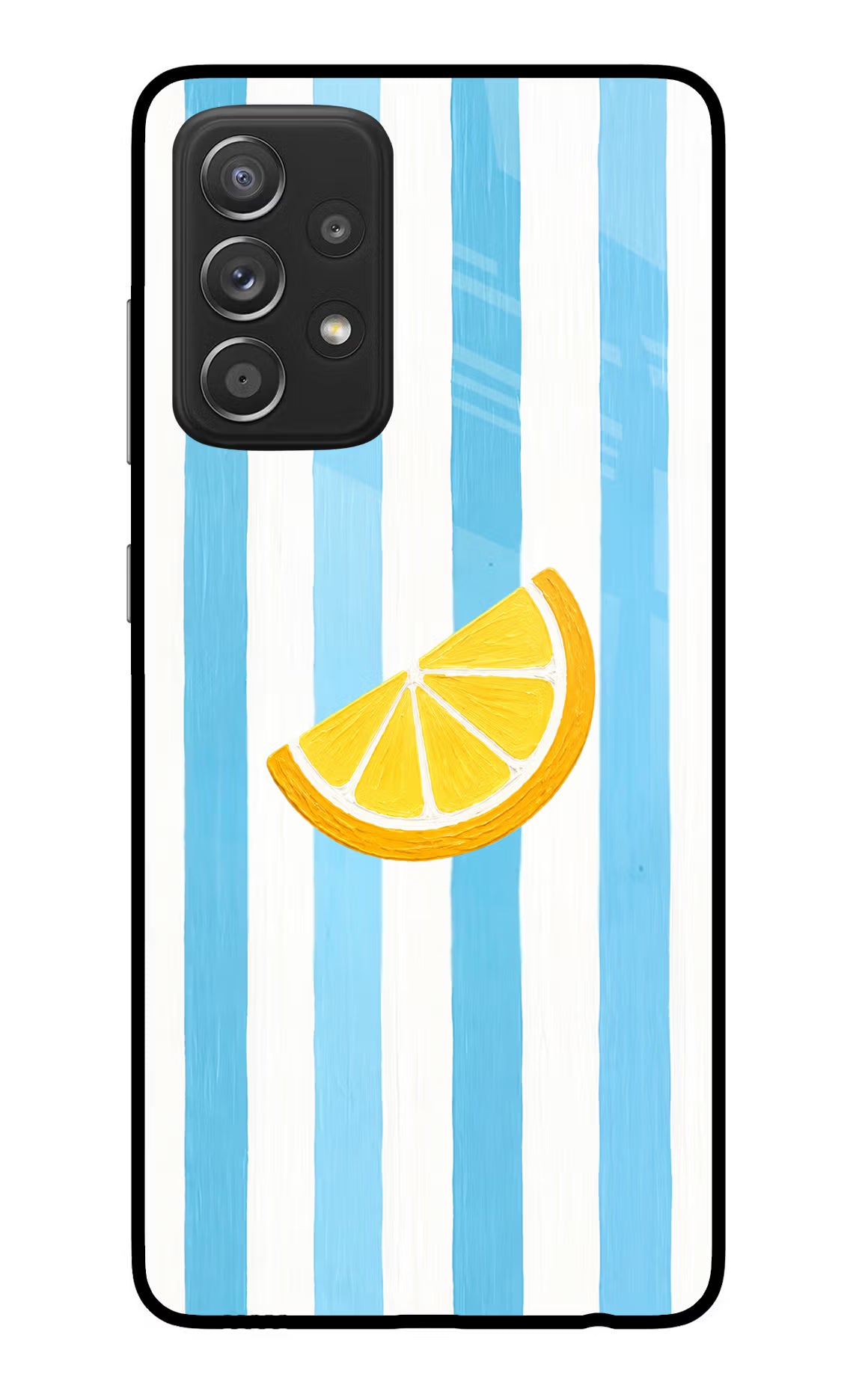 Summer Lemon Samsung A52/A52s 5G Glass Case Back Cover by Casekaro