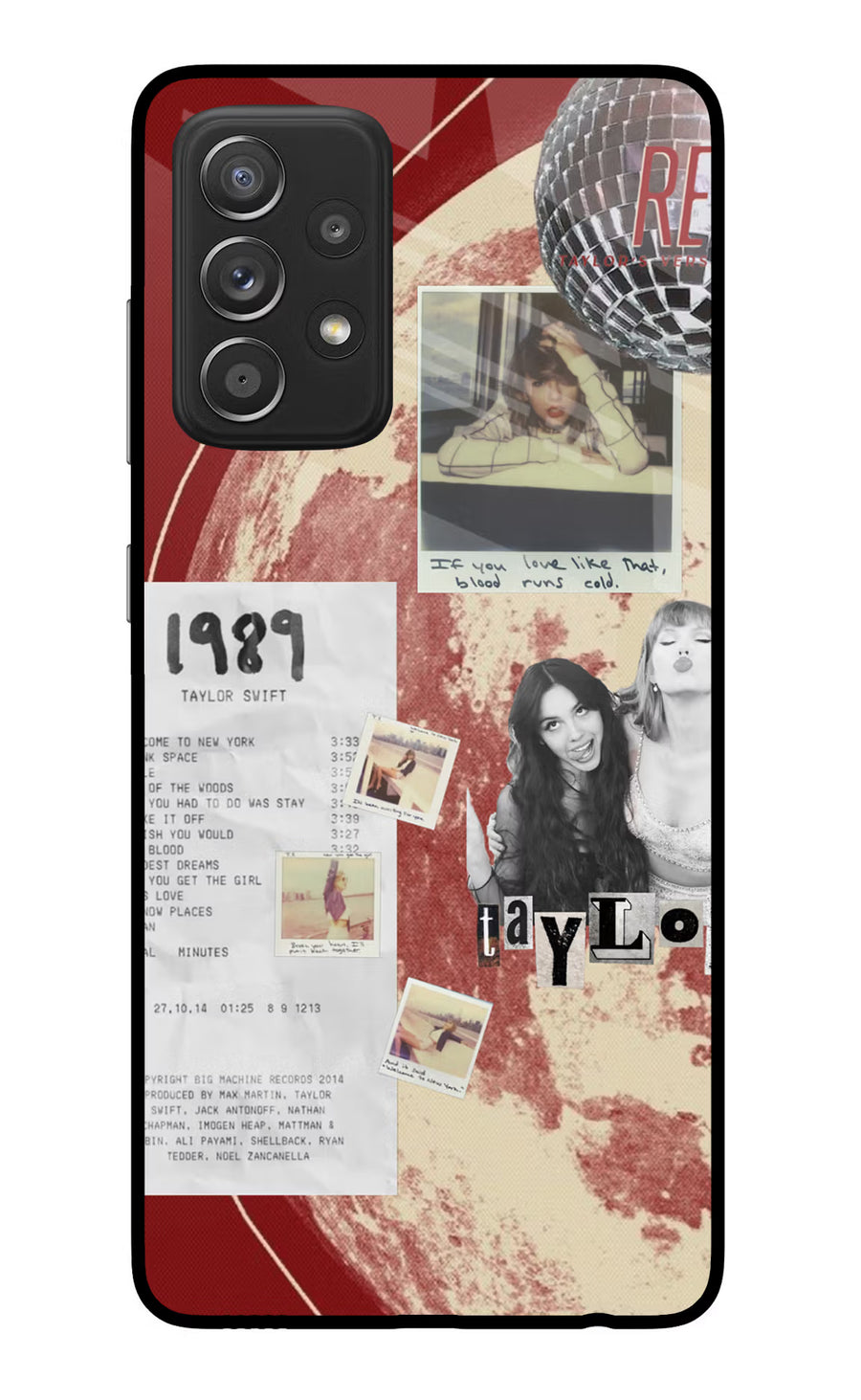 Taylor Swift Samsung A52/A52s 5G Back Cover, Glass case