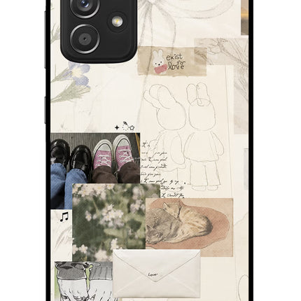 Soft Aesthetic Samsung A52/A52s 5G Glass Case Back Cover by Casekaro