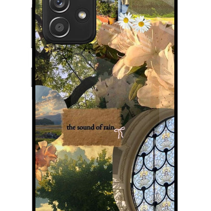 Rain Samsung A52/A52s 5G Glass Case Back Cover by Casekaro