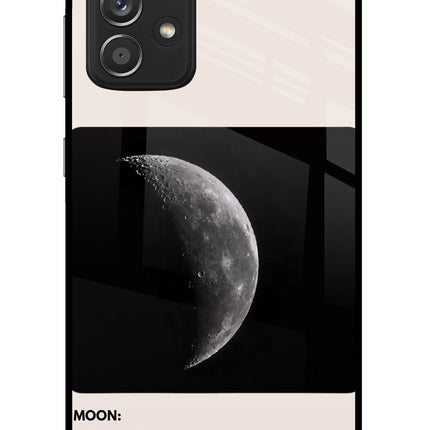 Moon Phase Samsung A52/A52s 5G Glass Case Back Cover by Casekaro