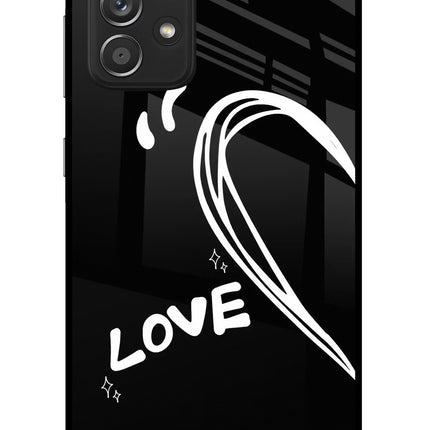 Love Line Samsung A52/A52s 5G Glass Case Back Cover by Casekaro