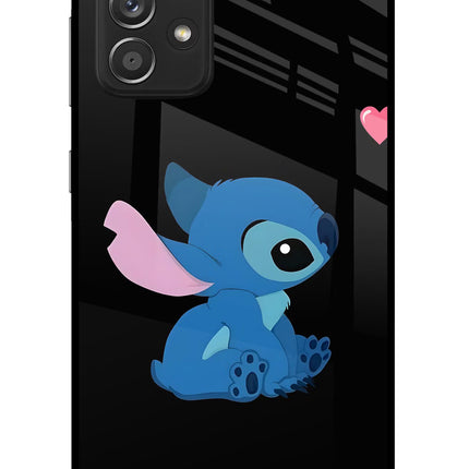 Stitch Crush Samsung A52/A52s 5G Glass Case Back Cover by Casekaro