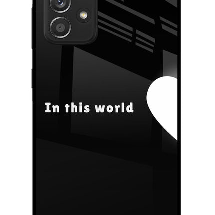 This World Samsung A52/A52s 5G Glass Case Back Cover by Casekaro