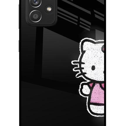 Kitty Charm Samsung A52/A52s 5G Glass Case Back Cover by Casekaro