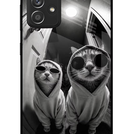 Hood Cats Samsung A52/A52s 5G Glass Case Back Cover by Casekaro