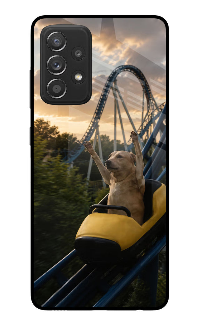 Rollercoaster Dog Samsung A52/A52s 5G Glass Case