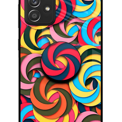 Spiral Pattern Samsung A52/A52s 5G Glass Case