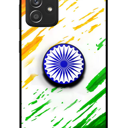 Indian Flag Ashoka Chakra Samsung A52/A52s 5G Pop Case by Casekaro