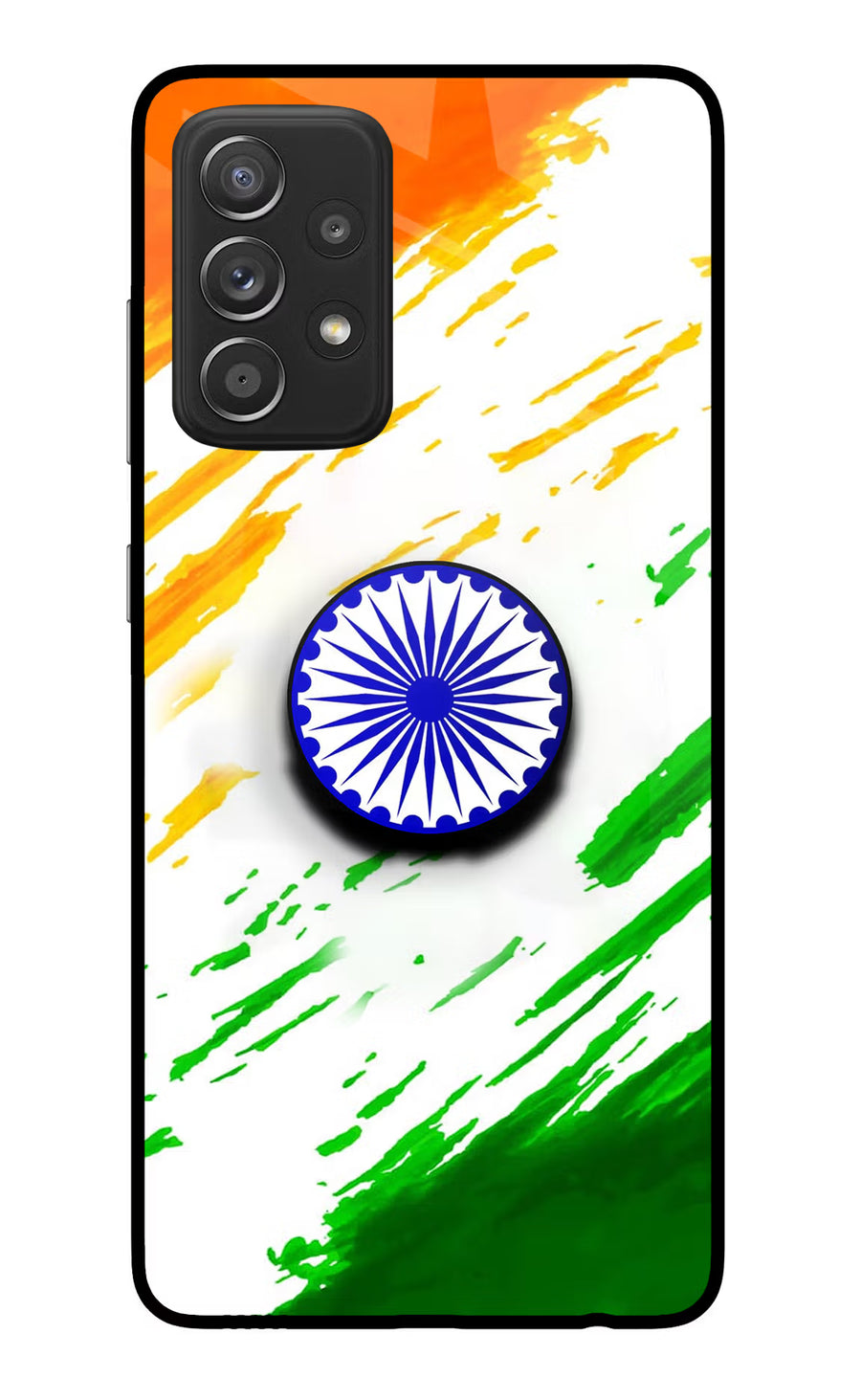 Indian Flag Ashoka Chakra Samsung A52/A52s 5G Pop Case, Glass case