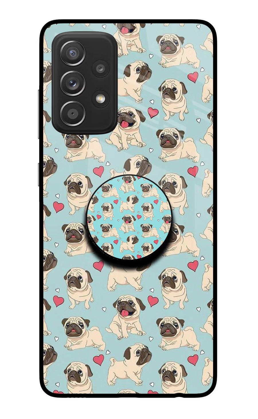Pug Dog Samsung A52/A52s 5G Pop Case, Glass case