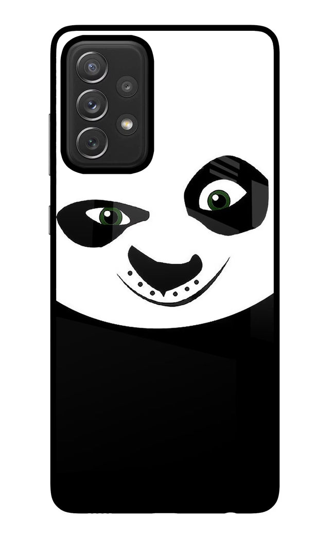 Panda Samsung A72 Glass Case Back Cover by Casekaro
