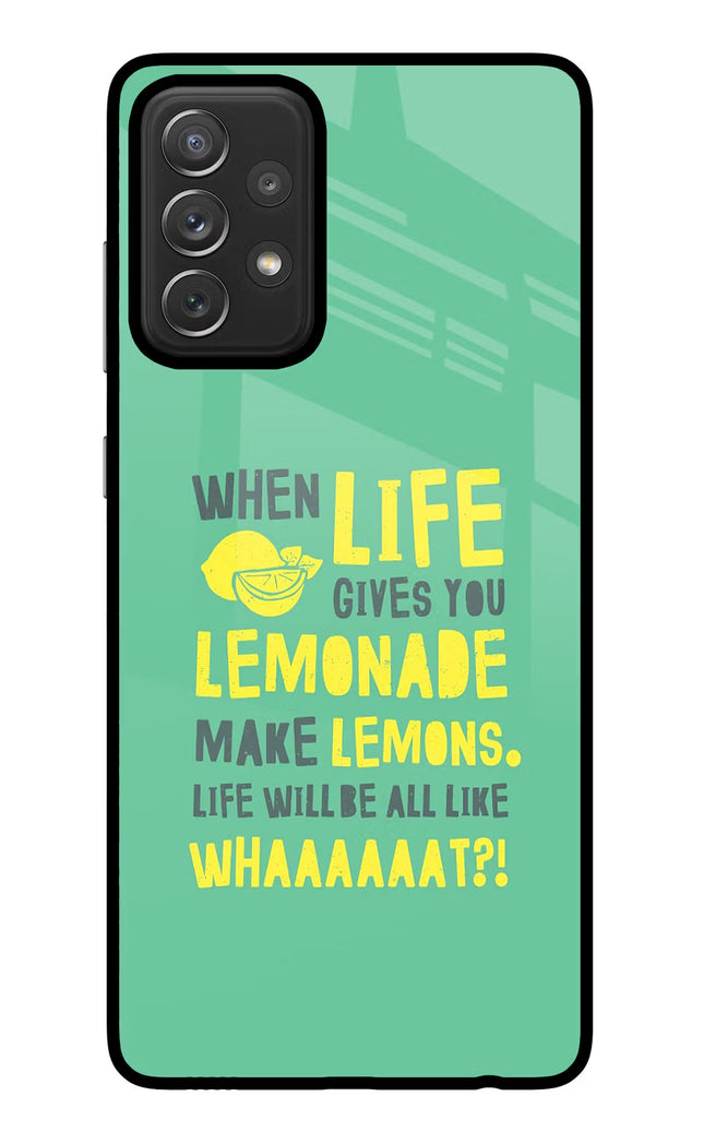 Quote Samsung A72 Glass Case Back Cover by Casekaro