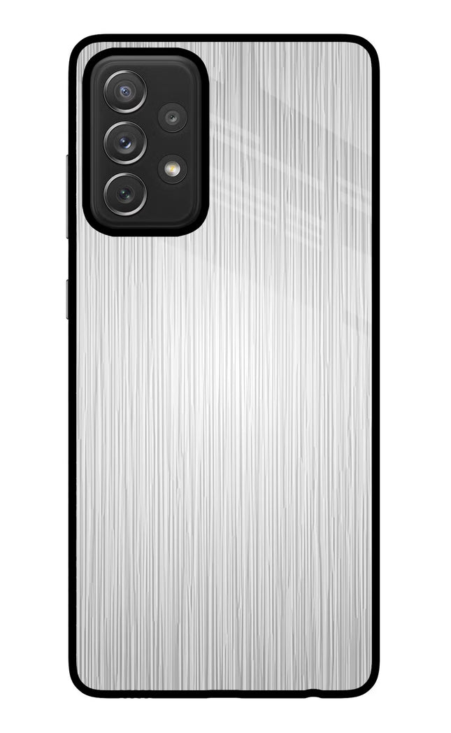 Wooden Grey Texture Samsung A72 Glass Case Back Cover by Casekaro