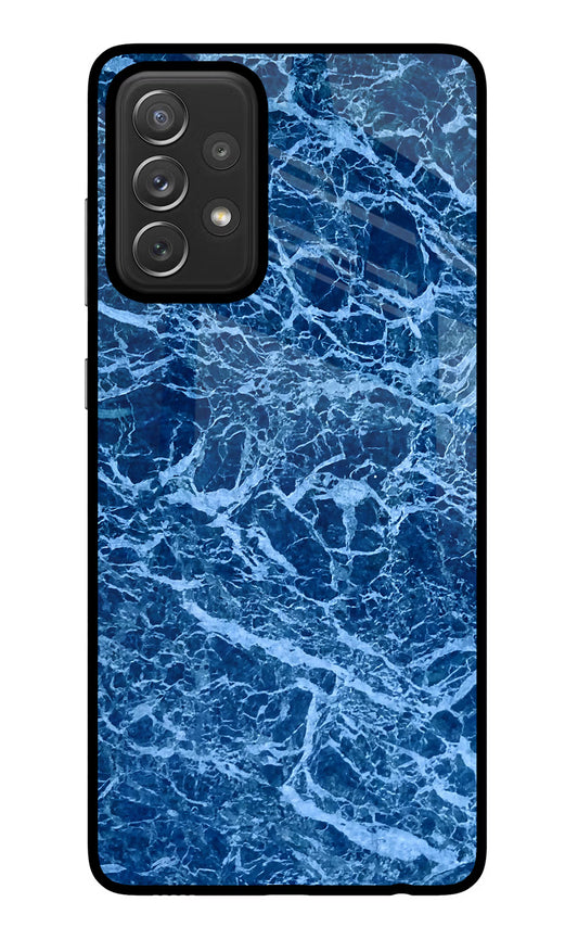 Blue Marble Samsung A72 Glass Case