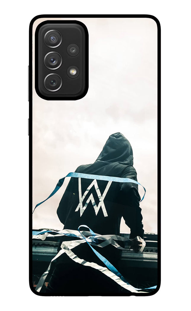 Alan Walker Samsung A72 Glass Case Back Cover by Casekaro