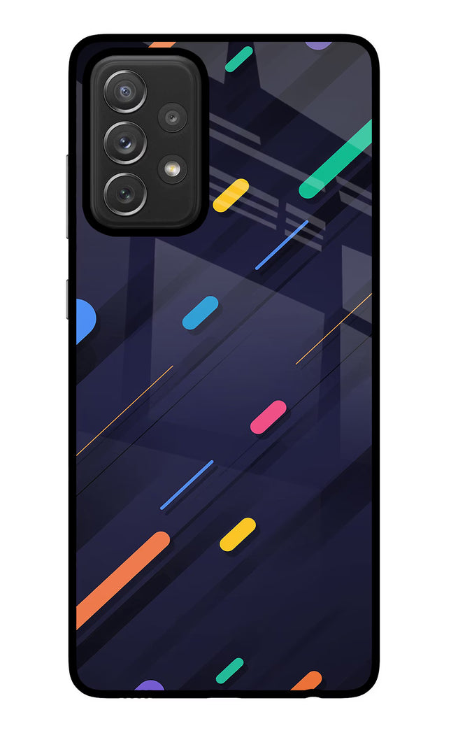 Abstract Design Samsung A72 Glass Case Back Cover by Casekaro