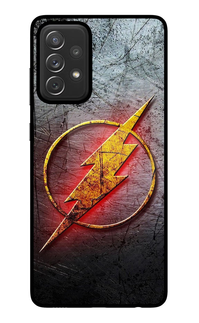 Flash Samsung A72 Glass Case Back Cover by Casekaro