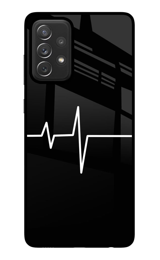 Heart Beats Samsung A72 Glass Case