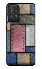 Multicolor Jeans Samsung A72 Glass Case