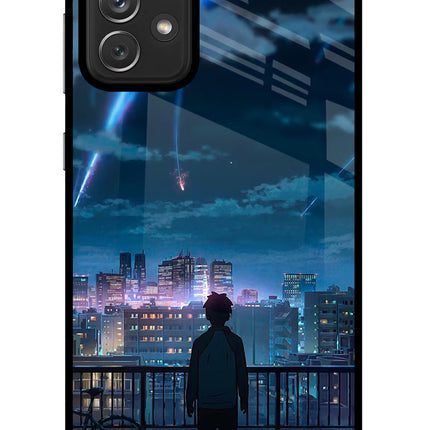 Anime Samsung A72 Glass Case Back Cover by Casekaro