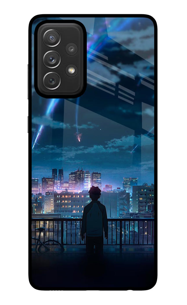 Anime Samsung A72 Glass Case Back Cover by Casekaro
