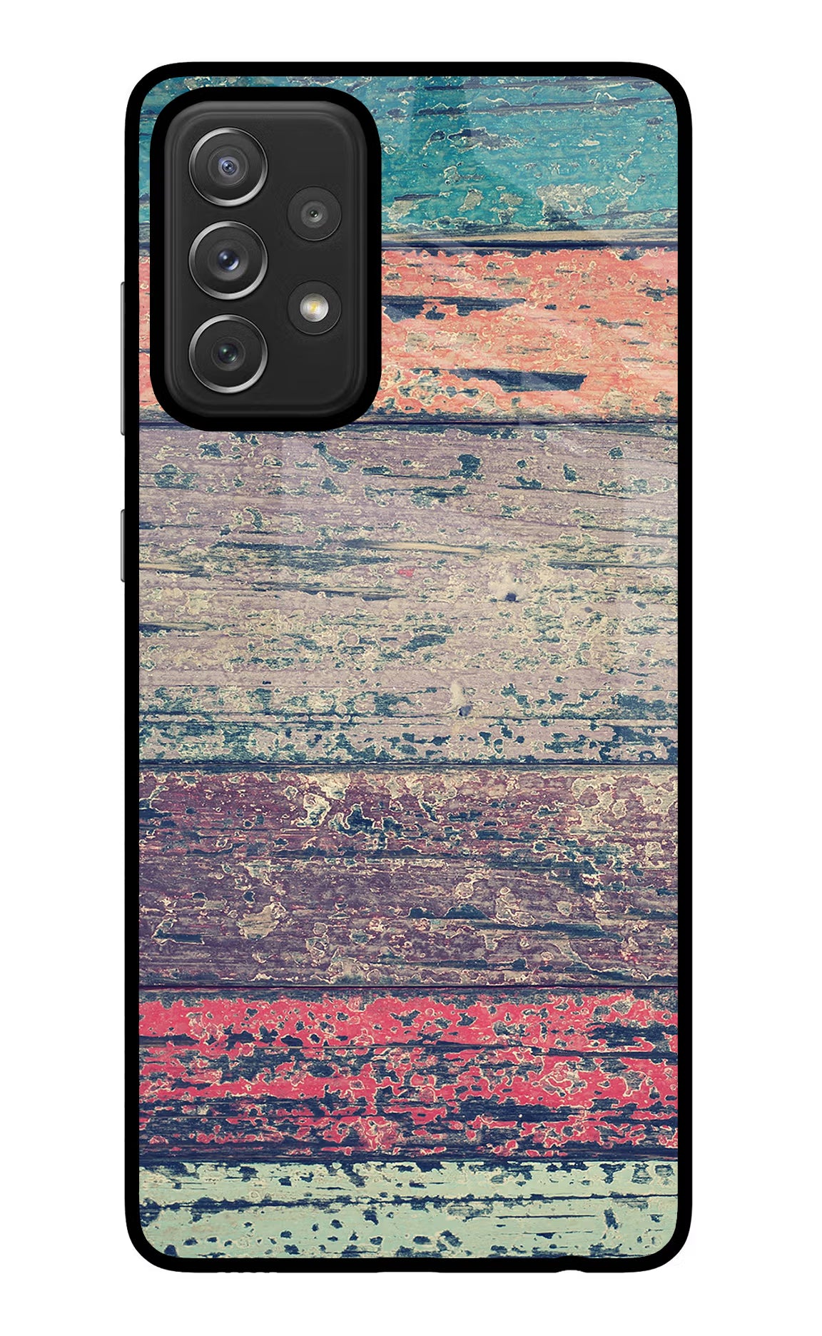 Colourful Wall Samsung A72 Glass Case