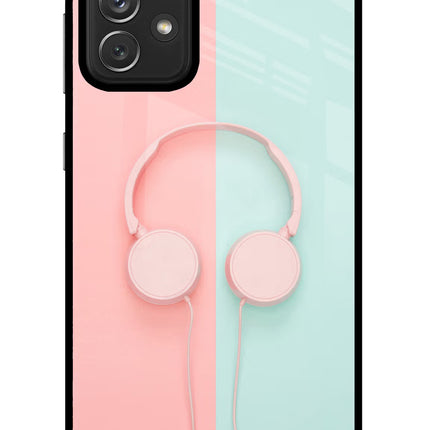 Music Lover Samsung A72 Glass Case Back Cover by Casekaro