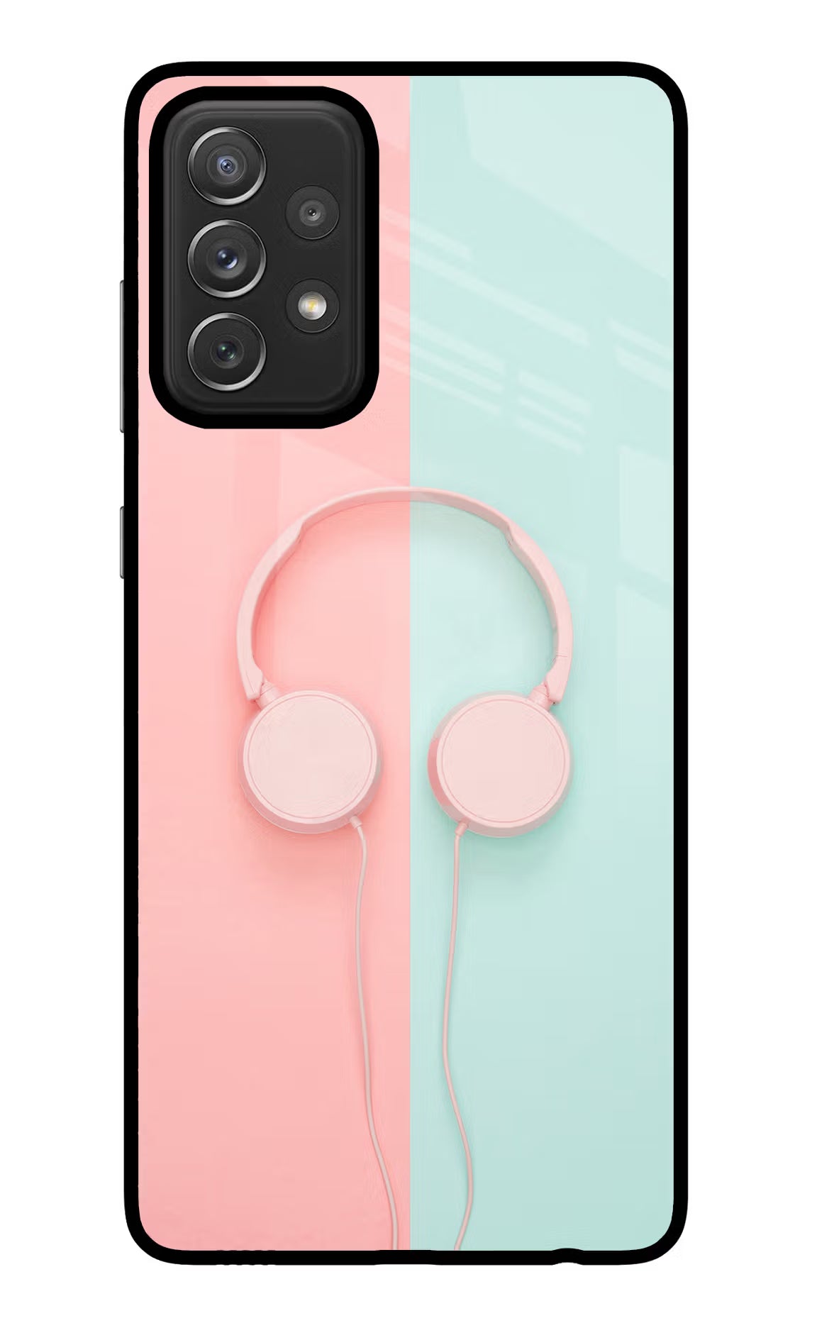 Music Lover Samsung A72 Glass Case Back Cover by Casekaro