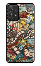 Cinema Abstract Samsung A72 Glass Case