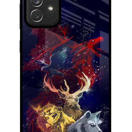 Game Of Thrones Samsung A72 Glass Case Back Cover by Casekaro